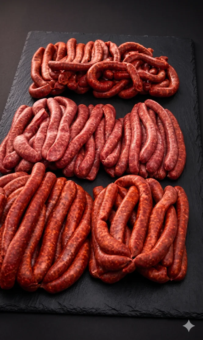 Merguez maison halal préparées à la boucherie de Cagnes-sur-Mer